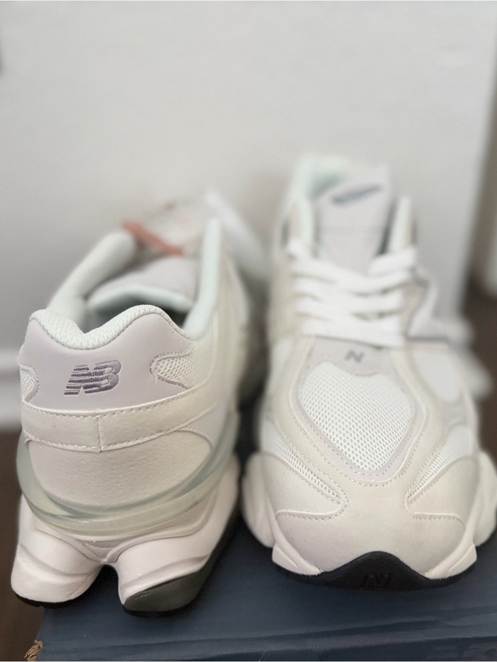 New Balance White Athletic Sneakers